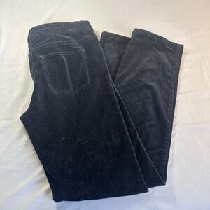 Boden Women's Black Velvet Pants size 2P slim fit